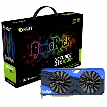 Видеокарта Palit GeForce GTX 1080 Ti GameRock (NEB108TT15LC-1020G) 11 Гб синий