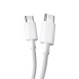 Кабель USB-C - USB-C Xiaomi 3A Braided USB-C to USB-C Cable (L33020) 1м Белый