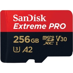 256 ГБ Карта памяти SanDisk Extreme PRO microSDXC (SDSQXCD-256G-GN6MA) черный + адаптер
