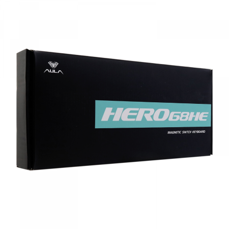 Клавиатура проводная Aula HERO68HE белый/фиолетовый