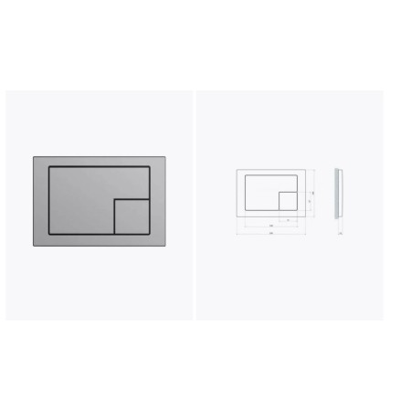 Клавиша для инсталляции Cersanit CORNER LINK PRO/VECTOR/LINK/HI-TEC (64107) серый