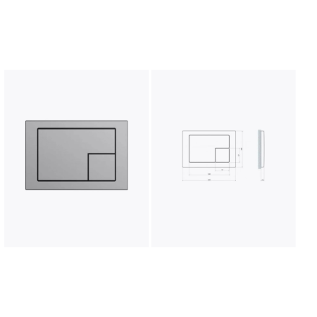 Клавиша для инсталляции Cersanit CORNER LINK PRO/VECTOR/LINK/HI-TEC (64107) серый