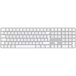Клавиатура беспроводная Apple Magic Keyboard with Touch ID and Numeric Keypad (MXK73RS/A) белый
