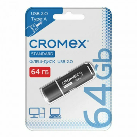 64GB USB Флеш-накопитель Cromex Standard чёрный
