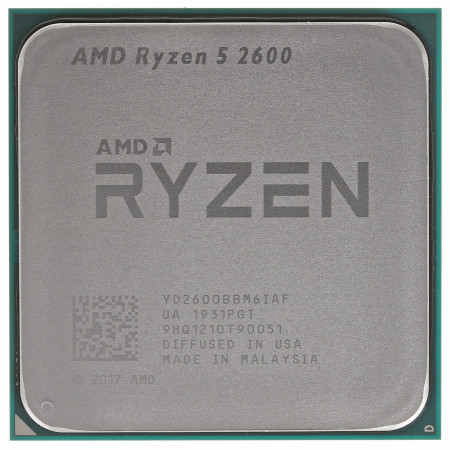 Процессор AMD Ryzen 5 2600 OEM (YD2600BBM6IAF) серый