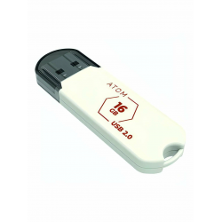 16 ГБ USB Флеш-накопитель Atom AUSB2H2W белый
