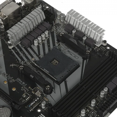 Материнская плата ASRock B450M PRO4-F черный