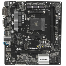 Материнская плата ASRock X370M-HDV черный
