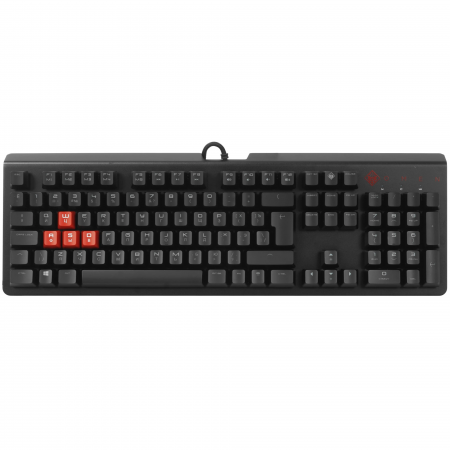 Клавиатура проводная HP OMEN Encoder (6YW76AA) черный