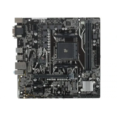 Материнская плата ASUS PRIME B350M-K черный