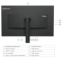 31.5" Монитор Lenovo ThinkVision T32h-30 (63D3GAT1EU) черный