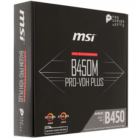 Материнская плата MSI B450M PRO-VDH PLUS коричневый