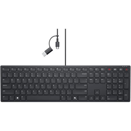 Клавиатура проводная Dell KB525C (580-BBTF) черный