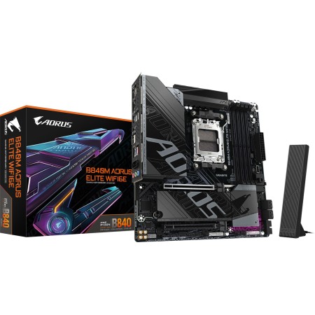 Материнская плата Gigabyte B840M Aorus Elite WiFi6E черный