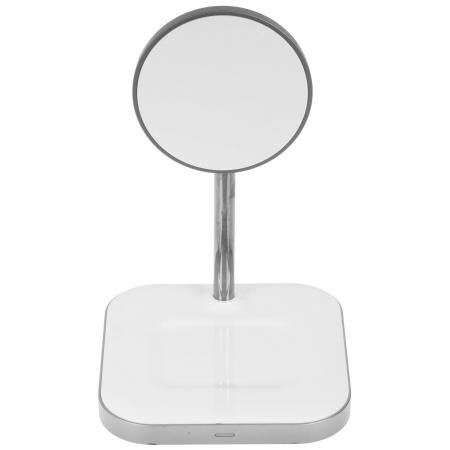 Беспроводное зарядное устройство Satechi 2-in-1 Magnetic Wireless Charging Stand белый