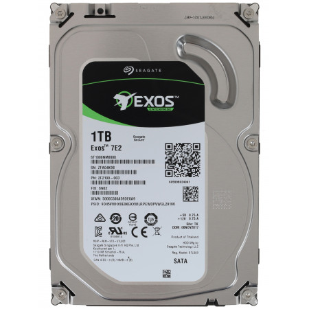 1 ТБ Жесткий диск Seagate Exos 7E2 (ST1000NM0008) серебристый