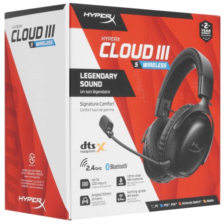 Наушники HyperX Cloud III S Wireless (A59YZAA) черный