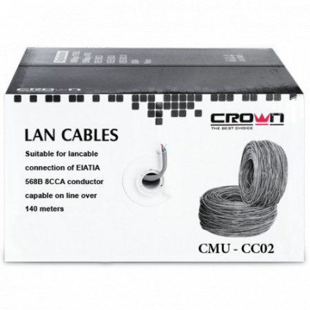 Сетевой кабель CROWN CMU-CC02 Black черный