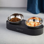 Миски для питомца PETKIT FRESH NANO DOUBLE 15° ADJUSTABLE PET BOWL (Petkit Fresh Nano Double) серебристый