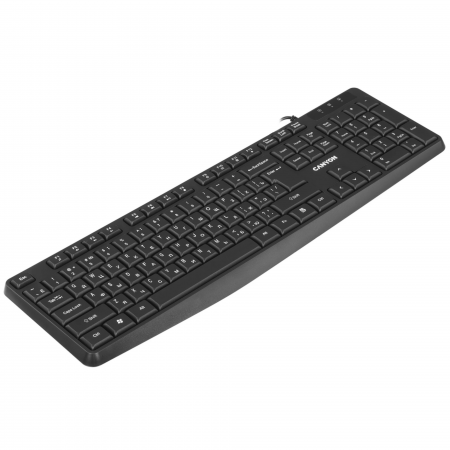 Клавиатура проводная CANYON KB-1 (CNE-CKEY01-RU) черный
