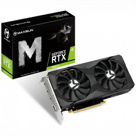 Видеокарта MaxSun GeForce RTX 3060 Ti Master 8G (RTX3060TI BM 8G) 8 Гб черный