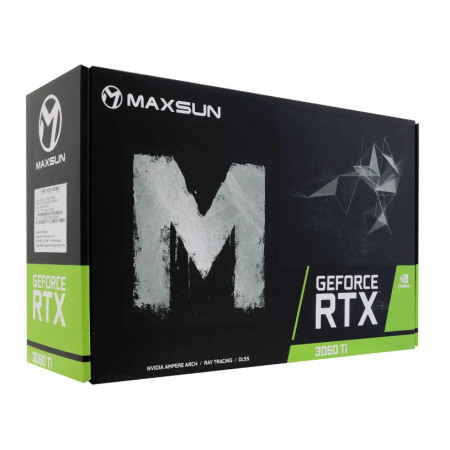 Видеокарта MaxSun GeForce RTX 3060 Ti Master 8G (RTX3060TI BM 8G) 8 Гб черный