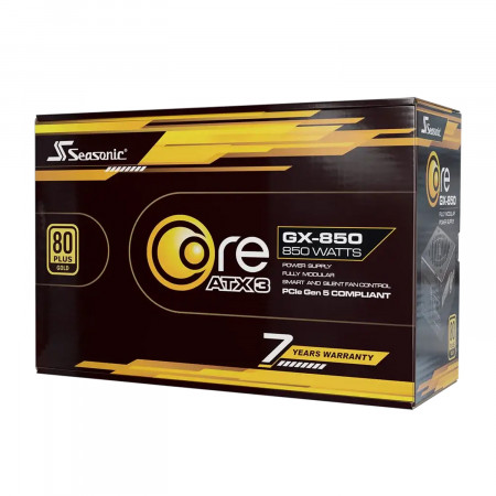 Блок питания Seasonic Core GX-850-V2 (SRP-CGX851-A5A32SF) черный