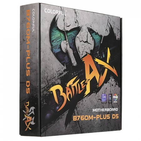 Материнская плата Colorful BATTLE-AX B760M-PLUS WIFI D5 V20 черный