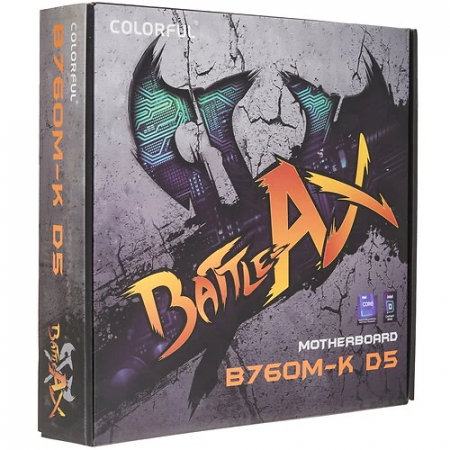 Материнская плата Colorful BATTLE-AX B760M-K D5 V21A черный