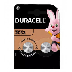 Батарейка Duracell LI2032 монетный [LI2032 ] (023369) 2 шт серебристый