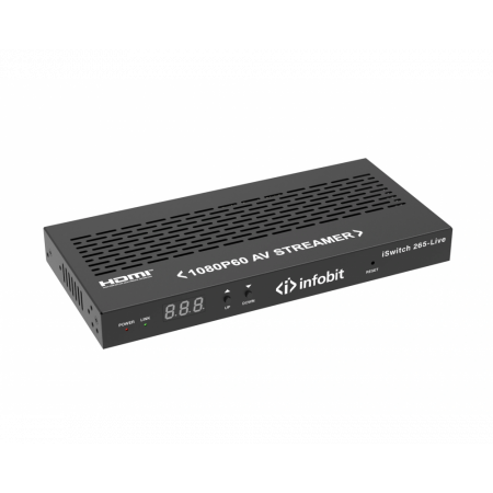 AV-стример Infobit iSwitch 265-Live (1080P60), черный