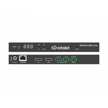 AV-стример Infobit iSwitch 265-Live (1080P60), черный