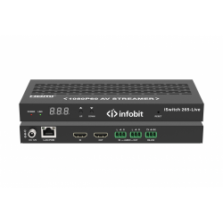 AV-стример Infobit iSwitch 265-Live (1080P60), черный