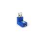 Переходник USB 3.0 Type-A - USB 3.0 Type-A ViTi U3AM/AF90 (AGV-0696) 0,035 м голубой