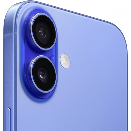 Смартфон Apple iPhone 16 MYEC3HX/A 8/128 ГБ голубой (Ultramarine)