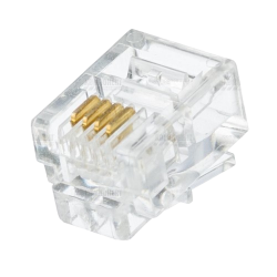 Коннектор NoName RJ-11 (UTP RJ-11) 1000 шт прозрачный