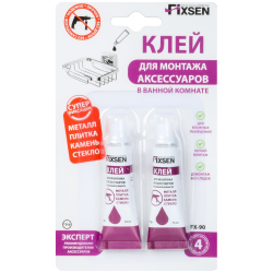 Клей для монтажа аксессуаров FIXSEN FX-90 белый