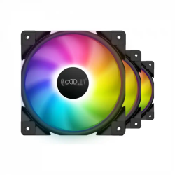 Комплект вентиляторов PCCooler Halo ARGB 3-IN-1 KIT 3шт черный