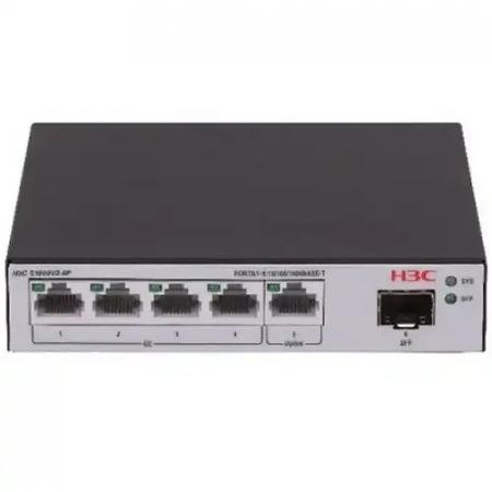 Коммутатор H3C LS-1600V2-6P-GL черный