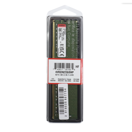Оперативная память Kingston (KVR32N22S8/8WP) 8 ГБ зеленый