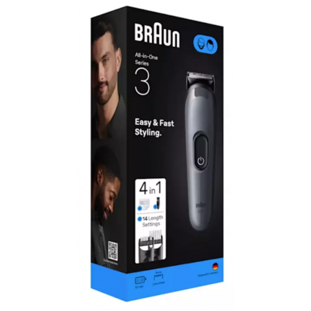 Триммер для бороды и волос Braun AIO3500 черный