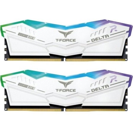 Оперативная память Team Group T-FORCE DELTA RGB (FF4D564G6000HC38ADC01) 64 ГБ белый