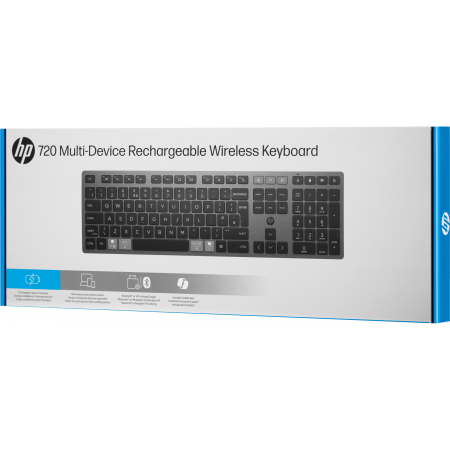 Клавиатура беспроводная HP 720 (9T5B1AA) черный Клавиатура беспроводная HP 720 (9T5B1AA) черный
