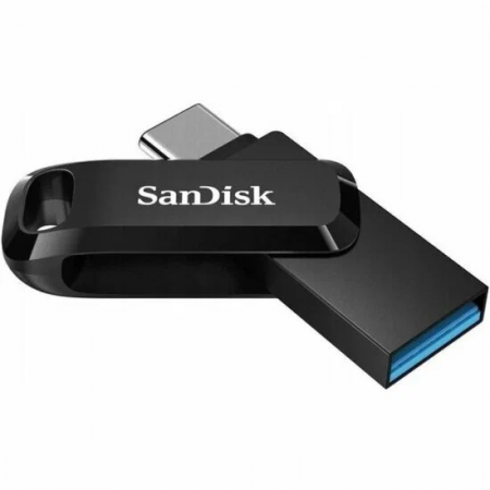 128 ГБ USB Флеш-накопитель SanDisk Ultra Dual Drive Go USB Type-C (SDDDC3-128G-G46L) черный
