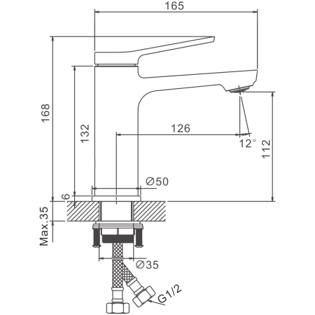 Смеситель BELZ B10572-7 черный