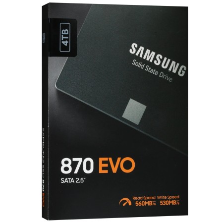 4 ТБ SSD диск Samsung 870 EVO (MZ-77E4T0BW) черный