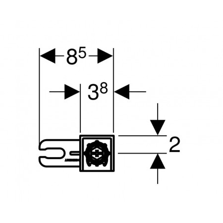 Комплект крепления для инсталляций Geberit 111.815.00.1 хром