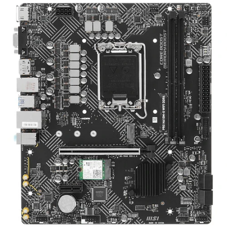 Материнская плата MSI PRO H610M-G WIFI DDR4 черный