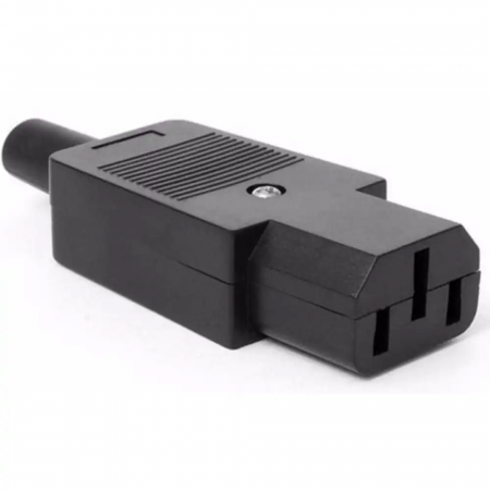 Кабельная вилка LANMASTER IEC 60320 C13 (LAN-IEC-320-C13) черный