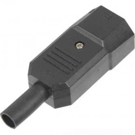 Кабельная вилка LANMASTER IEC 60320 C14 (LAN-IEC-320-C14) черный